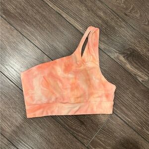 Carbon38 Tie-Dye One-Shoulder Sports Bra